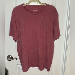 J. Crew Men's Short Sleeve Tee in Deep Red